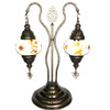 Turkish Mosaic Camel Neck Lamp - 11"x14x21" - DB2-DT-Rainbow