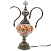Turkish Mosaic Genie Bottle Table Lamp B2 14"x10"x6" Rainbow - GENIB2