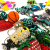 Beaded Guatemalan Critter Keychains, Assorted 3-4" Long Beaded Guatemalan Critter Keychains, Assorted 3-4" Long