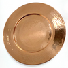Charger - Solid Copper Charger Plate with Hammered Finish 12.75"- 1 Lb Heavy Quality Charger - Solid Copper Charger Plate with Hammered Finish 12.75"- 1 Lb Heavy Quality