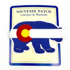 Bear Colorado Flag Embroidered Patch Carded Souvenir  3.5" Wide Bear Colorado Flag Embroidered Patch Carded Souvenir  3.5" Wide