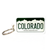 Colorado Mountain Licences Plate Key Chain Ring Souvenir  2.5" Wide