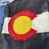 Bohemian Colorado Flag Cotton Backpack 15" x 15" Bohemian Colorado Flag Cotton Backpack 15" x 15"