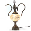 Turkish Mosaic Genie Bottle Table Lamp B1 14"x10"x6" White - GENIB2 Turkish Mosaic Genie Bottle Table Lamp B1 14"x10"x6" White - GENIB2