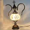 Turkish Mosaic Genie Bottle Table Lamp B1 14"x10"x6" White - GENIB2 Turkish Mosaic Genie Bottle Table Lamp B1 14"x10"x6" White - GENIB2