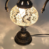 Turkish Mosaic Genie Bottle Table Lamp B1 14"x10"x6" White - GENIB2 Turkish Mosaic Genie Bottle Table Lamp B1 14"x10"x6" White - GENIB2