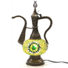 Turkish Mosaic Genie Bottle Table Lamp B1 14"x10"x6" Green - GENIB3 Turkish Mosaic Genie Bottle Table Lamp B1 14"x10"x6" Green - GENIB3