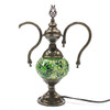 Turkish Mosaic Genie Bottle Table Lamp B1 12"x9"x5" Green - GENIB1 Turkish Mosaic Genie Bottle Table Lamp B1 12"x9"x5" Green - GENIB1