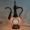 Turkish Mosaic Genie Bottle Table Lamp B1 14"x10"x6" Purple - GENIB3 Turkish Mosaic Genie Bottle Table Lamp B1 14"x10"x6" Purple - GENIB3
