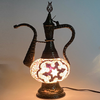 Turkish Mosaic Genie Bottle Table Lamp B1 14"x10"x6" Pink - GENIB3