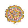 Marigold Geometric Turkish Trivet Ceramic Hand Painted 7" - Assorted Designs