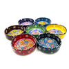 Hand Painted Turkish Ceramic Ashtray Assorted Colors 1 Count 4.25"
