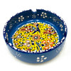 Hand Painted Turkish Ceramic Ashtray Assorted Colors 1 Count 4.25"