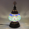 Short and Squat Lamp Handmade Turkish Mosaic Glass Shade - MB2 Squat Assorted
