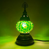 Turkish Mosaic Short and Squat Table Lamp Night Light - MB1 Squat Assorted Colors