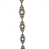 Ottoman Bronzed Steel Decorative Lamp Chain Mosaic Turkish Lamp Part 1.15" Wide  - Sold Per Foot Ottoman Bronzed Steel Decorative Lamp Chain Mosaic Turkish Lamp Part 1.15" Wide  - Sold Per Foot