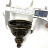 Blunt Screw Lock Bottom or Top Cap for B2 and B3 Style Lamps Mosaic Turkish Lamp Part 3" Wide Blunt Screw Lock Bottom or Top Cap for B2 and B3 Style Lamps Mosaic Turkish Lamp Part 3" Wide