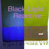 UV Reactive Electric Lime Green Detailed Paisley Soft Touch Party Pashmina Scarf