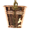 Cute Succulent Flower Pot Kettle Solid Copper with Brass Handle 4.5"