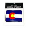 Metal Colorado Flag Sticker Embossed Metal 3.5" x 2 3/4" Peel & Stick Metal Colorado Flag Sticker Embossed Metal 3.5" x 2 3/4" Peel & Stick