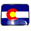 Metal Colorado Flag Sticker Embossed Metal 3.5" x 2 3/4" Peel & Stick Metal Colorado Flag Sticker Embossed Metal 3.5" x 2 3/4" Peel & Stick