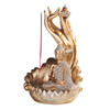 Golden Hand of Buddha Back Flow Incense Burner and Stick Holder 8 3/4"H