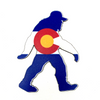 Colorado Wook Bigfoot Flag Printed Flexible Magnet Colorado Made 3.5"x3"