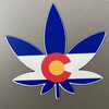 Colorado Weed Leaf Flag Printed Flexible Magnet Colorado Made 4"x4" Colorado Weed Leaf Flag Printed Flexible Magnet Colorado Made 4"x4"