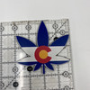 Colorado Weed Leaf Flag Printed Flexible Magnet Colorado Made 4"x4" Colorado Weed Leaf Flag Printed Flexible Magnet Colorado Made 4"x4"