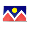 Denver Flag Printed Flexible Magnet Colorado Made 3"x4"