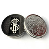 Platinum Cash Dollar Sign Stainless Steel Money Clip with Tin Gift Box