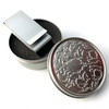 Matte Silver Double Sided Thick and Solid Stainless Steel Money Clip with Tin Gift Box