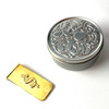 Embossed Gold Brick Cash Dollar Sign Stainless Steel Money Clip with Tin Gift Box