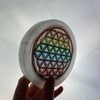 Rainbow Triangular Tessellation Selenite Charging Cleansing Circle Plate 5+-x5"+-