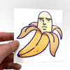 Satisfied Erotic Banana Sticker 4"