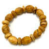 Oval and Round Bead Sacred Palo Santo Beaded Bracelet 1 Count Oval and Round Bead Sacred Palo Santo Beaded Bracelet 1 Count