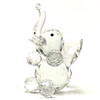Elephant Crystal Large Faceted Figurine by Paykoc CR1020-3 - 4.5"