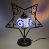 Five Pointed Star Plasma Cut Mosaic Table Lamp STAR5-MB3 Five Pointed Star Plasma Cut Mosaic Table Lamp STAR5-MB3