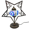 Five Pointed Star Plasma Cut Mosaic Table Lamp STAR5-MB3 Five Pointed Star Plasma Cut Mosaic Table Lamp STAR5-MB3