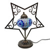 Five Pointed Star Plasma Cut Mosaic Table Lamp STAR5-MB3 Five Pointed Star Plasma Cut Mosaic Table Lamp STAR5-MB3