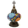 Large Mosaic Table Lamp 9 Volt Battery LED Power MB3 Large Mosaic Table Lamp 9 Volt Battery LED Power MB3