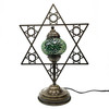 Star of David Mosaic Turkish Ironwork Lamp MB1