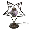 Five Pointed Star Plasma Cut Mosaic Table Lamp STAR5-MB2