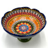 Large Pedestal Bowl Hand Painted Turkish Ceramic Assorted Colors 7.5" Wide 1 Count Large Pedestal Bowl Hand Painted Turkish Ceramic Assorted Colors 7.5" Wide 1 Count