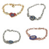Evil Eye Bracelet Chain and Crystals Assorted Colors and Styles 1 Count Evil Eye Bracelet Chain and Crystals Assorted Colors and Styles 1 Count