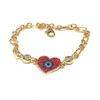 Evil Eye Bracelet Chain and Crystals Assorted Colors and Styles 1 Count Evil Eye Bracelet Chain and Crystals Assorted Colors and Styles 1 Count
