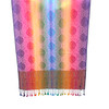 Rainbow Tile Pashmina Scarf with Pink Accents 450003