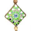 Small Triple Mosaic Glass Pendant with Woven Hemp Rope 3.15" Wide 1 Count Assorted Small Triple Mosaic Glass Pendant with Woven Hemp Rope 3.15" Wide 1 Count Assorted