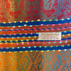 Rainbow Ribbon Orangey Blue Paisley Pashmina Scarf