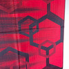 Red and Black Miami Hexagon Pashmina Scarf Red and Black Miami Hexagon Pashmina Scarf